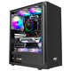 Patriot A15 computer case desktop MATX/ATX large case 240 water-cooled air-cooled desktop main case black (iron plate not side-transparent) + fan*3