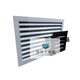 Aluminum alloy louver vent air outlet exterior wall louver ventilation window mesh cover rainproof air outlet customization fixed outer frame 650*650