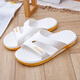 
Huilijun sports slippers men wear summer 2025 new bathroom non-slip sandals outdoor outdoor beach fashionable comfortable outdoor BB88 blue and white 40-41 (suitable for 39-40 feet)