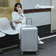 Diplomat Diplomat Luggage 20-inch Expansion Layer Trolley Case Men's Boarding Travel Password Case Women's TC-6012TM Silver