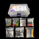 Qiyu 3mm 5mm light-emitting diodes and triodes ceramic electrolytic capacitors metal film resistors 7 kinds of components boxed large set of 1500 pieces
