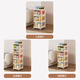 Shunyou stroller storage rack snacks and baby products storage drawer type removable four layers cream white SY-153