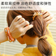 TELETIESx Takasha co-branded American imported telephone wire hair tie Terry ring headband chocolate bear M code 2 pieces
