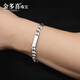 Jin Duoxi Pt950 platinum bracelet men's Cuban bracelet solid square buckle tank chain all-out platinum bracelet men's gift sold out