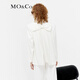 MO&Co. Back bow ribbon wide single button suit white black jacket top women Moanke original white S 160