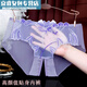 Jingpufei personality underwear for women charming underwear for women fat mm large size low waist mesh shorts for women 838 skin color L