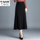 Woodpecker (TUCANO) Wool Knitted Skirt Women's Thickened Mid-Length 2025 Autumn and Winter New Wool One-Step Skirt Pleated Hip Skirt Dark Gray M Size Recommended 96-115 Jin Jin equals 0.5 kg