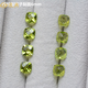 Langdian Peridot Natural Gemstone Peridot For Jewelry Inlay Origin Jilin, China 5*7mm Jewelry Grade/Oval Shape