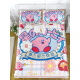 Disney (Disney) Cartoon Customized Summer Ice Silk Mat Three-piece Set Kirby Mat Girls Home Foldable Machine Washable Air-conditioned Mat Single Seat without Pillowcase 0.9m Bed