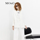 MO&Co. Back bow ribbon wide single button suit white black jacket top women Moanke original white S 160