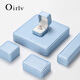 
Duobaoni Jewelry Box High-end Rounded PU Leather Ring Box Bracelet Pendant Earring Box Gift Jewelry Packaging Box Customized Logo Earring Box-H15902