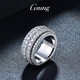 GsunG baby's breath ring platinum PT950 ring men's moissanite diamond ring rotatable platinum ring solid ring PT950 rotary moissanite diamond ring about 19 grams pre-order