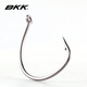BKK lure hook, soft worm, soft bait hook, upside down fishing hook for mandarin fish and bass, wild fishing black pit live bait hook 8003 large package 8003 2X large package 2#