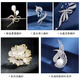 Dawn color flower brooch, weekly gift box, high-end corsage, suit pin, accessories, high-end birthday gift, practical style, five brooch set H122