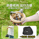 Primitive outdoor stove portable cassette stove gasifier outdoor camping picnic barbecue stove with electronic ignition, free conversion head + storage bag