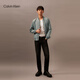 Calvin KleinJeans Spring and Autumn Men's Business Casual Commuting Embroidered Letters ck Baseball Collar Bomber Jacket PFF-Slate Gray M