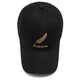 Gu Jianmu hat men and women four seasons new peaked cap Korean style trendy outdoor leisure fashion feather embroidery versatile baseball cap feather style black