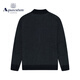 AQUASCUTUM/雅格狮丹冬季男士圆领长袖保暖羊绒针织衫Q4867EI2A1 深蓝/39 S