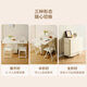 Quanyou Home Living Room Home Dining Table Modern Cream Style Multifunctional Sideboard Foldable Dining Table and Chair Combination Set