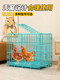 Yuhualuo Chicken Cage Household Small Large Extra Large Chicken Cage Automatic Manure Cleaning Duck Goose Poultry Folding Breeding Cage Chicken Coop Bold Black (Package 1) 52*35*42cm for 1 chicken