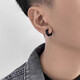 Bo Na Ling No Piercing Ear Clip Men's Trendy Hip Hop Cool Titanium Steel Earrings Handsome Students Men and Women No Punching Fake Earrings Black Silver 8 Pack Ear Clips 2 Pairs Black + 2 Pairs Silver
