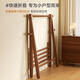 Stable clothes rack floor-standing solid wood coat rack foldable storage rack bedroom clothes rack simple drying 6612H