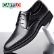 Cartelo Summer Business formelle atmungsaktive hohle Lederschuhe Herren echte Ledersandalen Britische Männer innere Erhöhung koreanischer Art vielseitiger Modes Schuhe Schwarz 9928 Vier Jahreszeiten erhöhen 37 37