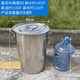 OUOETY不锈钢油桶食用油食品级304桶商用带盖圆桶加厚水桶80大容量70cm 超厚直径80高70cm347升装水695斤