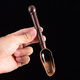 He Jiagong Tea Ceremony Zero Matching Golden Tea Spoon Tea Spoon Black Sandalwood Bamboo Spoon Shovel Measuring Spoon Household Black Sandalwood Bamboo Tea Spoon