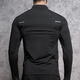 Lutielang Long Sleeve T-Shirt Cycling Suit Men's Running Sports Fitness Training Stand Collar Half-Zip Coach Quick-Drying Clothing Black L