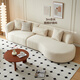 Quanyou Home Modern Cream Style Fabric Sofa Furniture Large Living Room Home Solid Wood Frame Sofa Bed Dual Purpose