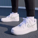 Nike NIKE cushioning sneakers men's Air Force 1 AIR FORCE 1 sneakers FJ4146-100 white gray 41