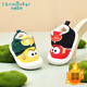 Tombeck baby toddler shoes spring cartoon shoes non-slip non-slip soft sole infant shoes girls spring shoes cartoon eye yellow (winter style plus velvet)) 17 (inner length 13cm) suitable for feet 12.5CM