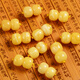 Fat Donglai same style beeswax single bead barrel beads natural amber beeswax old type beads loose beads small Russian diameter 6mm/pair