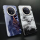 
meskins ink blue suitable for Huawei mate60Pro mobile phone case mate70 protective case hard shell landscape texture trendy frosted skin-friendly shell to picture custom simple men and women protective case [skin-friendly feel full color shell] 3893 Mate40pro