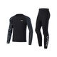 Li Ning (LI-NING) swimsuit men's professional competitive series men's tight surfing suit long-sleeved trousers tight two-piece set black S