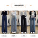 ARTFULMOM British Maternity Pants Spring and Autumn Outer Wear New Jeans Spring Casual Straight Pants Small Wide Leg Pants Spring Clothes Retro Blue Spring and Autumn Style L Recommendation 100-130Jin Jin is equal to 0.5 kg