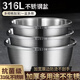 Gold soup and silver dumplings 316 stainless steel seasoning basin home kitchen thickened and deepened vegetable basin for beating eggs and basin for washing fruit soup basin 26cm+24cm+22cm 3-piece set