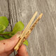 Tea clip, tea tweezers, short handmade bamboo green washing cup clip, tea leaf clip, bamboo tweezers, tea cup clip, Kung Fu tea ceremony, small fine fragrance clip, about 13cm