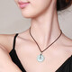 Return to the 11.11 carnival with Jade Heart Jade Pendant A-grade jade safety buckle women’s jade pendant