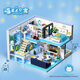
2024 new girl series house villa building blocks compatible with Lego Princess Castle girls puzzle assembly Double floor-Wangwang Apartment 1048 pellets