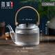 Yaji glass teapot heat-resistant teapot kettle handle teapot kung fu tea set 1100ml hammer pattern