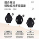 JEEP SPIRIT Jacket Men's Three-in-One Fleece Windproof and Waterproof Jacket Men's Outdoor Coldproof Mountaineering Suit Men's Black XL