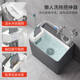 Haijiahua gray and white wash mop pool floor mop basin balcony bathroom ceramic mop pool mop pool mop pool pool H209 gray and white with mop rack + double spray gun