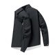 Cat Man Jacket Men's Spring and Autumn Jacket Casual Lapel Retro Workwear Versatile Business Men's Top Black XL