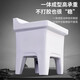 Shantou Lincun ceramic mop pool balcony mop pool large square mop basin table-controlled automatic drain mop pool manual 40cm flat mouth