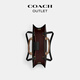 COACH Valentine's Day Gift Outlet Women's Bag Classic Logo Presbyopic MAGGIE Tote Bag Large Capacity IM/Walnut/Brown
