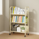 Jungle bookshelf picture book shelf book toy storage storage shelf household multi-layer floor-standing storage rack three layers with rollers