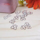 Every Li moment pt950 platinum buckle head buckle M buckle necklace tail DIY accessories PT950w buckle S buckle bracelet link buckle both sides small W buckle PT950 - about 0.3 grams