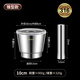 The legend of the pot 316 stainless steel solid medicine jar household thickened medicine mortar garlic paste garlic mortar grinding bowl 304 316 stainless steel 10cm conical masher
